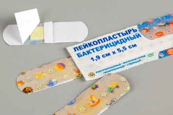 Лейкопластырь полимерная основа 1,9*5,5 с рисунком LEIKO